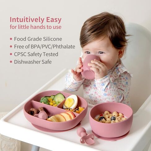 SAMiGO Silicone Baby Open Cup 6-12 Months, Infant First Water Cup, 2 oz | 2 Pack Tiny Training Cup, Baby Toddler Independent Drinking, Weighted Bottom, Baby Led Weaning Supplies, Feeding Essentials in Saudi Arabia