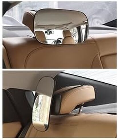 Baby Car Mirror Shatterproof Baby Car Backseat Mirror Narrow Frame Wide View Baby Car Rear View Mirror 360 Degree Adjustable Safety Rear Facing Car Seat Mirror Compatible with Most Vehicle Models in Kuwait
