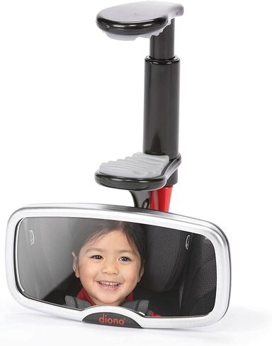 Diono Baby Car Mirror 2 Pack, Includes Safety Car Seat Mirror for Rear Facing Infant & See Me Too Rear View Baby Mirror Both Fully Adjustable with Wide Crystal Clear View, Shatterproof, Crash Tested in Saudi Arabia