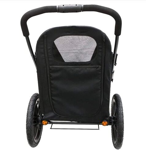 Petique Breeze Jogger, Dog Cart for Medium Size Pets, Ventilated Pet Stroller for Cats & Dogs, Black in Kuwait