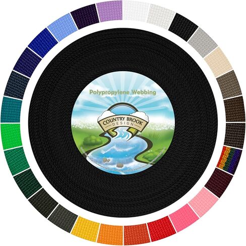 Country Brook Design - 1 Inch Polypropylene (Polypro) Lightweight Webbing - 27 Vibrant Colors in Saudi Arabia