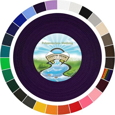 Country Brook Design - 1 Inch Polypropylene (Polypro) Lightweight Webbing - 27 Vibrant Colors in Saudi Arabia