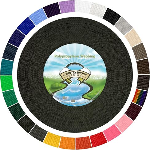 Country Brook Design - 1 Inch Polypropylene (Polypro) Lightweight Webbing - 27 Vibrant Colors in Saudi Arabia