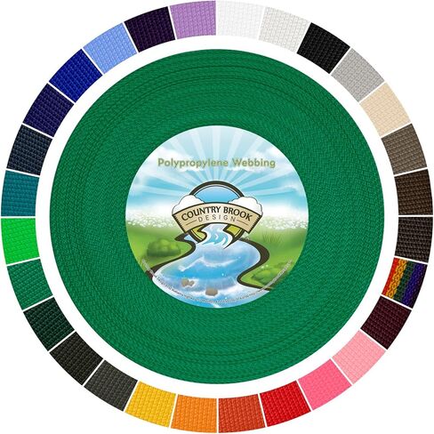 Country Brook Design - 1 Inch Polypropylene (Polypro) Lightweight Webbing - 27 Vibrant Colors in Saudi Arabia