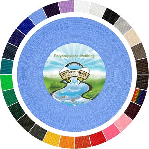 Country Brook Design 1" Webbing - 10/25/50 Yards - 30+ Colors - EDC 1 Inch Polypropylene Webbing for Climbing Outdoors Crafting DIY Gear Repair in Kuwait