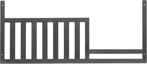 Soho Baby Hampton Crib to Toddler Bed Guard Rail Conversion Kit, Canyon Gray, GreenGuard Gold Certified in Kuwait