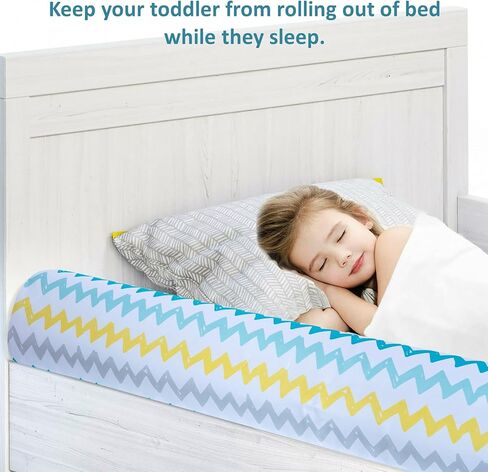 قضبان سرير قابلة للنفخ من ليتل جريب لاند للأطفال الصغار، عبوة من قطعتين، مصدات سرير للسفر، قضبان حماية للسرير قابلة للنفخ مع غطاء مانع للانزلاق للأطفال، طفل صغير في المنزل، الفندق، عربة سكن متنقلة، 50 بوصة in Kuwait