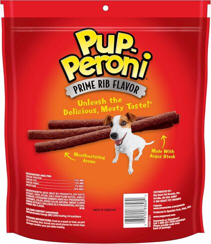 مكافآت الكلاب بنكهة الضلع الأصلية من Pup-Peroni، حقيبة 22.5 أونصة in Kuwait