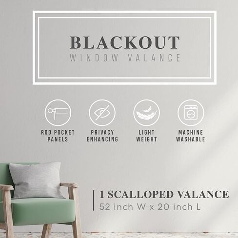 Regal Home Collections Karter Scalloped Valance with Crystal Beads - Beaded Valance - Red Valance Curtains (52in W x 20in L, Red) in Kuwait