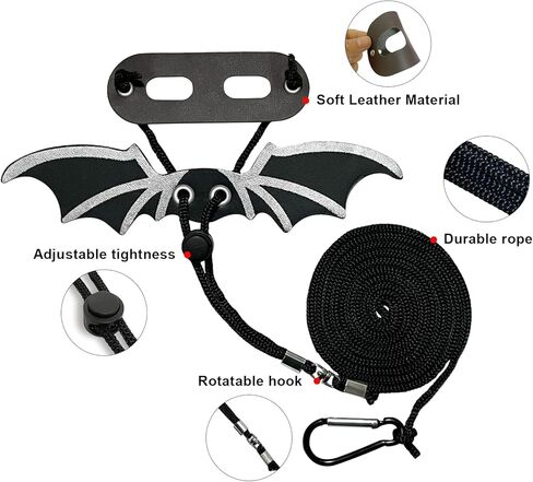 حزام مقود سحلية التنين الملتحي من Waazoorep، حزمة من 3 مقاسات قابلة للتعديل، مقود سحلية من الجلد الناعم للزواحف للبرمائيات والحيوانات الأليفة الصغيرة (ذهبي) in Kuwait