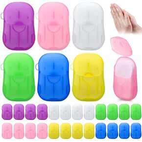 30 عبوة (1500 ورقة) من أوراق الصابون الورقية المحمولة لغسل اليدين، أوراق صابون للسفر للاستعمال مرة واحدة للسفر في الهواء الطلق والتخييم والمشي لمسافات طويلة in Kuwait