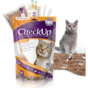 KIT4CAT 2lb Hydrophobic Cat Litter for Urine Sample Collection, Uniquely Made with Natural Sand - Keeps Liquid Clean and On Top | CheckUp on Your Cat's Wellness at Home (3 x 11oz Bags) in Saudi Arabia