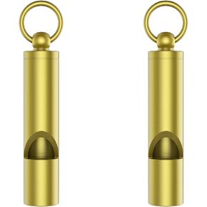 Mini Whistle Premium Emergency Whistle by Outmate-H62 Brass Loud Version EDC Tools