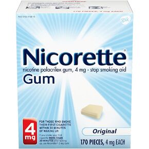 Nicorette Nicotine Gum to Help Stop Smoking, 4 mg, Original Stop Smoking Aid - 170 Count in Kuwait