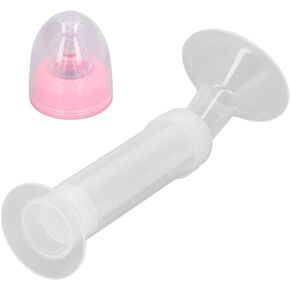 Syringe Breast Pump, Manual Breast Pump Soft Comfortable Lightweight Portable Pink Cover for Travel in Kuwait