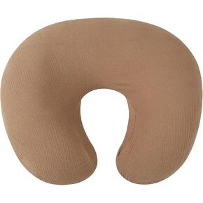 Onacosht Muslin Nursing Pillow Cover Soft 100% Cotton Feeding Pillow Slipcover Fits Standard Infant Nursing Pillow for Baby Boy and Girl, Fog in Saudi Arabia