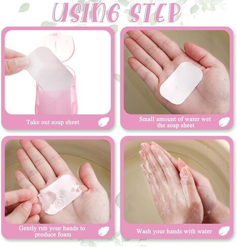 30 عبوة (1500 ورقة) من أوراق الصابون الورقية المحمولة لغسل اليدين، أوراق صابون للسفر للاستعمال مرة واحدة للسفر في الهواء الطلق والتخييم والمشي لمسافات طويلة in Kuwait