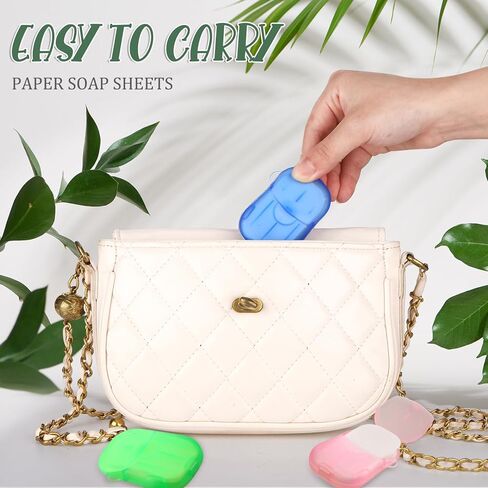 30 عبوة (1500 ورقة) من أوراق الصابون الورقية المحمولة لغسل اليدين، أوراق صابون للسفر للاستعمال مرة واحدة للسفر في الهواء الطلق والتخييم والمشي لمسافات طويلة in Kuwait