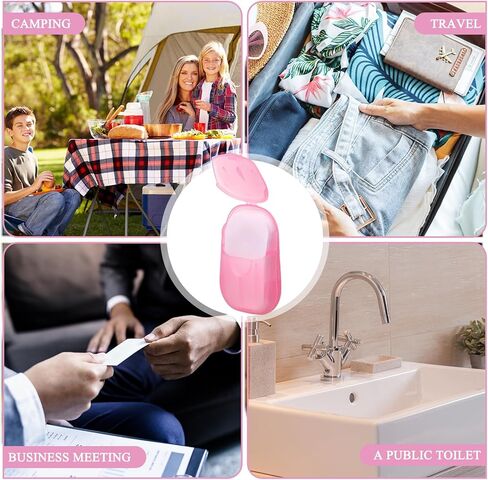 30 عبوة (1500 ورقة) من أوراق الصابون الورقية المحمولة لغسل اليدين، أوراق صابون للسفر للاستعمال مرة واحدة للسفر في الهواء الطلق والتخييم والمشي لمسافات طويلة in Kuwait