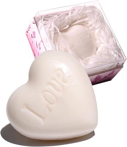 AIXIANG 24 حزمة من هدايا الزفاف المفضلة لحفلات الزفاف مصنوعة يدويًا من الصابون المعطر على شكل قلب أبيض للضيوف هدايا حفلات أعياد الميلاد in Kuwait