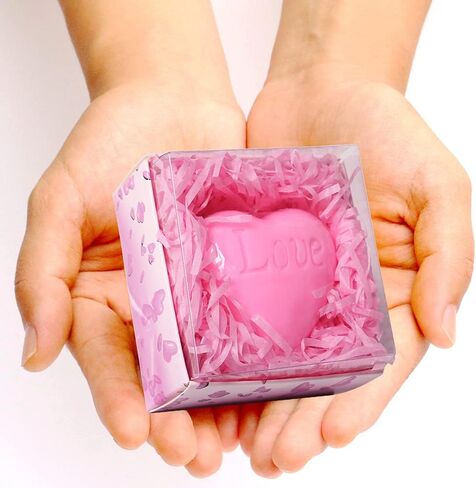 AIXIANG 12 Boxes Sweet Pink Heart Soaps Handmade Scented Soap Guests Keepsake Gift for Bridal Shower Return Gifts Wedding Gifts Baby Shower Favors, Parties, Thanksgiving Gifts ,Hand Washing in Kuwait