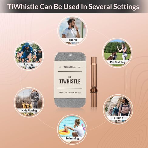 TiWhistle - Titanium Emergency Whistle (Polished) in Kuwait