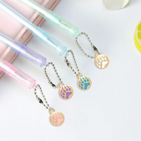 60Pcs 6Colors Dog Paw Footprint Charms Alloy Gold Enamel Animal Puppy Bear Cat Dog Paw Prints Charm Pendant Beads for DIY Jewelry Making Necklace Earrings Bracelet in Saudi Arabia