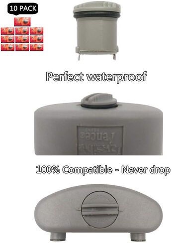 سياج الحيوانات الأليفة متوافق مع بطارية السياج غير المرئية لطوق الكلاب، بطاريات لأطواق الكلاب، غطاء طاقة العلامة التجارية للسياج غير المرئي R21، R22، R51، أطواق ميكرولايت آمنة ومتينة (10 عبوات) in Kuwait