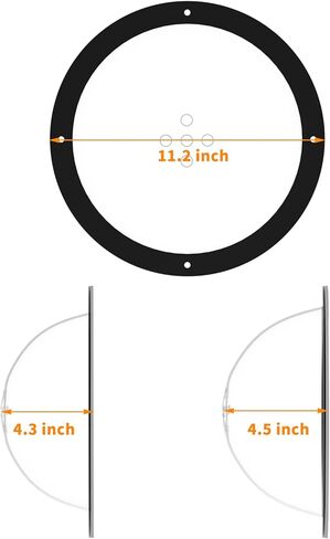 نافذة سياج للكلاب من فيميلي مع فتحات هوائية، نافذة شفافة بتصميم فقاعات من الاكريليك لنافذة لعب الكلاب ونافذة امان لسياج الكلاب من الداخل بعمق 4.3 انش و4.5 انش in Kuwait