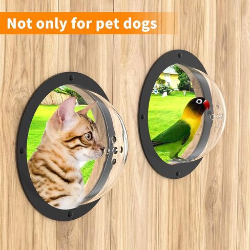 نافذة سياج للكلاب من فيميلي مع فتحات هوائية، نافذة شفافة بتصميم فقاعات من الاكريليك لنافذة لعب الكلاب ونافذة امان لسياج الكلاب من الداخل بعمق 4.3 انش و4.5 انش in Kuwait