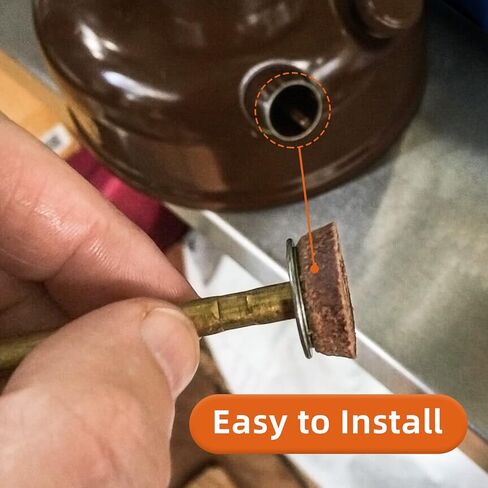 بديل بوكين لفانوس كولمان وكأس مضخة الموقد من الجلد الحقيقي، مجموعة مكونة من 6 قطع in Kuwait