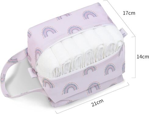 حقيبة Lmbabter لحفاضات الأطفال الرطبة والجافة - 3 قطع حقيبة تنظيم الحفاضات وحقيبة حفاضات مقاومة للماء لحقيبة حفاضات الأطفال، وحقيبة صالة الألعاب الرياضية، وحقيبة سفر (أحمر) in Kuwait