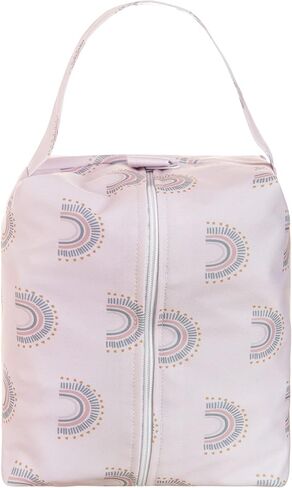 حقيبة Lmbabter لحفاضات الأطفال الرطبة والجافة - 3 قطع حقيبة تنظيم الحفاضات وحقيبة حفاضات مقاومة للماء لحقيبة حفاضات الأطفال، وحقيبة صالة الألعاب الرياضية، وحقيبة سفر (أحمر) in Kuwait