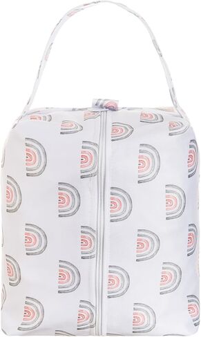 حقيبة Lmbabter لحفاضات الأطفال الرطبة والجافة - 3 قطع حقيبة تنظيم الحفاضات وحقيبة حفاضات مقاومة للماء لحقيبة حفاضات الأطفال، وحقيبة صالة الألعاب الرياضية، وحقيبة سفر (أحمر) in Kuwait