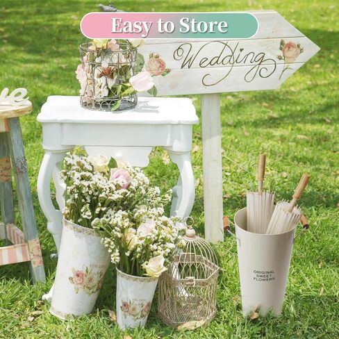 YOUKE OLA 15 Pack Paper Umbrellas Chinese Japanese Parasol Umbrella Paper Decorative 33 Inches DIY Oiled Paper Painting Umbrellas Crafts for Wedding Bridal Party Decor Photography Prop, White in Saudi Arabia