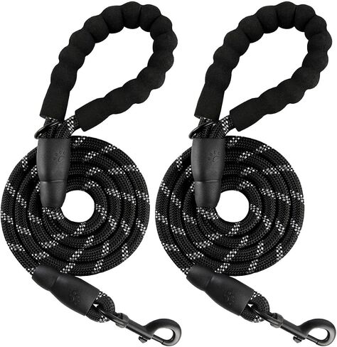 BARKBAY Dog Leash for Medium Large Dogs, Heavy Duty,Padded Handle Lead-5FT in Kuwait
