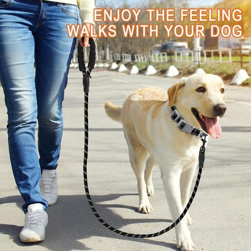 BARKBAY Dog Leash for Medium Large Dogs, Heavy Duty,Padded Handle Lead-5FT in Kuwait