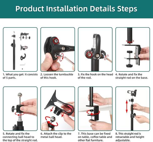 Fewener Feeding Tube Stand, Hands-Free Feeding Tube Holder Enteral Feeding Telescopic Pole, Feeding Pump Rack for Gravity Syringes Feeding Pump Feeding or Infusions in Kuwait