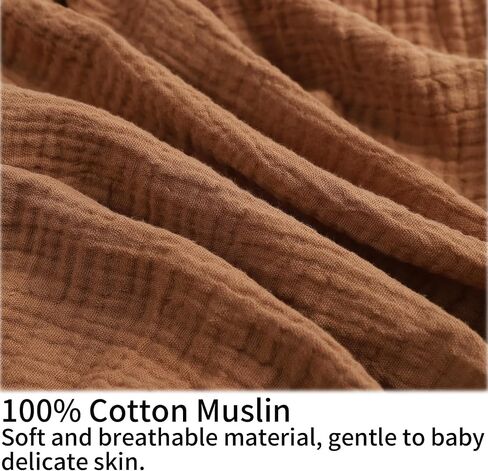 غطاء وسادة للرضاعة من قماش الموسلين من Onacosht ناعم 100% من القطن غطاء منزلق يناسب وسادة رضاعة الأطفال القياسية للأطفال الأولاد والبنات، ضباب in Kuwait