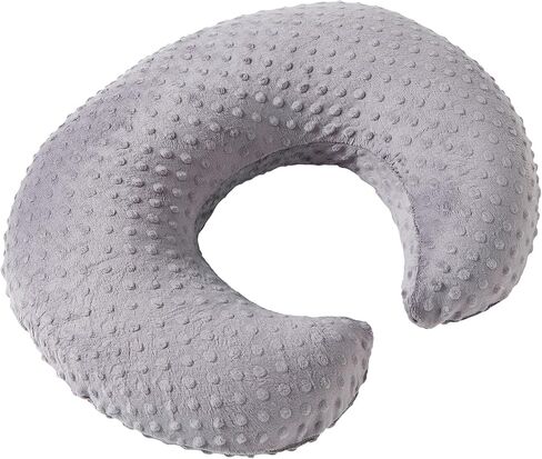 Dots Nursing Pillow Cover, Plush Breastfeeding Pillow Case | Slipcover Fits Nursing Pillow, Breathable Super Soft Snug Positioners for Baby Boy Baby Girl (Light Pink) in Saudi Arabia