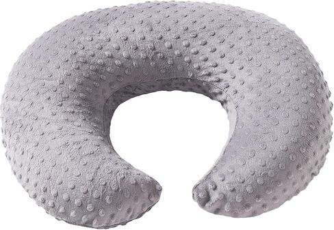 Dots Nursing Pillow Cover, Plush Breastfeeding Pillow Case | Slipcover Fits Nursing Pillow, Breathable Super Soft Snug Positioners for Baby Boy Baby Girl (Light Pink) in Saudi Arabia