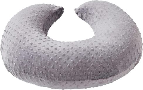 Dots Nursing Pillow Cover, Plush Breastfeeding Pillow Case | Slipcover Fits Nursing Pillow, Breathable Super Soft Snug Positioners for Baby Boy Baby Girl (Light Pink) in Saudi Arabia
