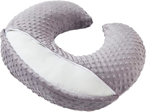 Dots Nursing Pillow Cover, Plush Breastfeeding Pillow Case | Slipcover Fits Nursing Pillow, Breathable Super Soft Snug Positioners for Baby Boy Baby Girl (Light Pink) in Saudi Arabia