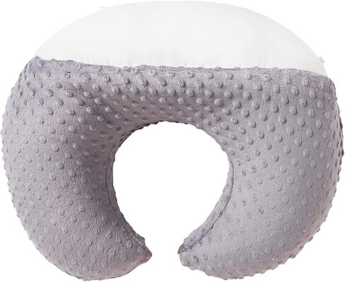 Dots Nursing Pillow Cover, Plush Breastfeeding Pillow Case | Slipcover Fits Nursing Pillow, Breathable Super Soft Snug Positioners for Baby Boy Baby Girl (Light Pink) in Saudi Arabia