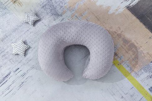 Dots Nursing Pillow Cover, Plush Breastfeeding Pillow Case | Slipcover Fits Nursing Pillow, Breathable Super Soft Snug Positioners for Baby Boy Baby Girl (Light Pink) in Saudi Arabia
