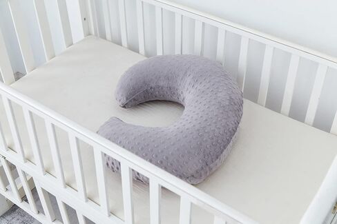 Dots Nursing Pillow Cover, Plush Breastfeeding Pillow Case | Slipcover Fits Nursing Pillow, Breathable Super Soft Snug Positioners for Baby Boy Baby Girl (Light Pink) in Saudi Arabia