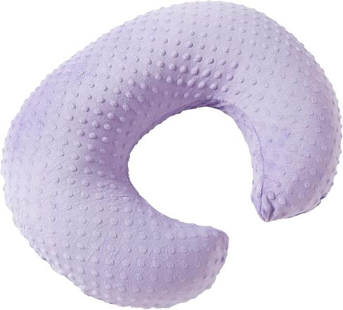 Dots Nursing Pillow Cover, Plush Breastfeeding Pillow Case | Slipcover Fits Nursing Pillow, Breathable Super Soft Snug Positioners for Baby Boy Baby Girl (Light Pink) in Saudi Arabia