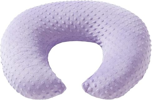Dots Nursing Pillow Cover, Plush Breastfeeding Pillow Case | Slipcover Fits Nursing Pillow, Breathable Super Soft Snug Positioners for Baby Boy Baby Girl (Light Pink) in Saudi Arabia