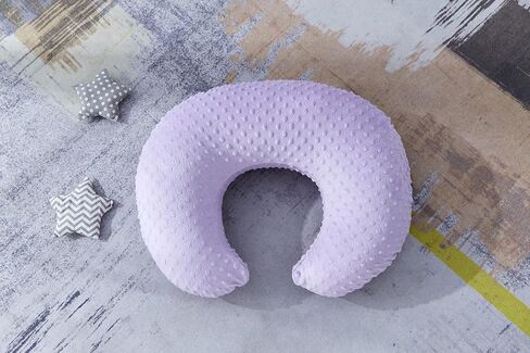 Dots Nursing Pillow Cover, Plush Breastfeeding Pillow Case | Slipcover Fits Nursing Pillow, Breathable Super Soft Snug Positioners for Baby Boy Baby Girl (Light Pink) in Saudi Arabia