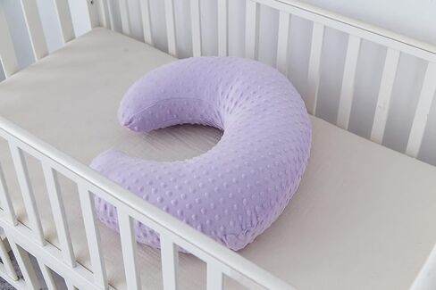 Dots Nursing Pillow Cover, Plush Breastfeeding Pillow Case | Slipcover Fits Nursing Pillow, Breathable Super Soft Snug Positioners for Baby Boy Baby Girl (Light Pink) in Saudi Arabia